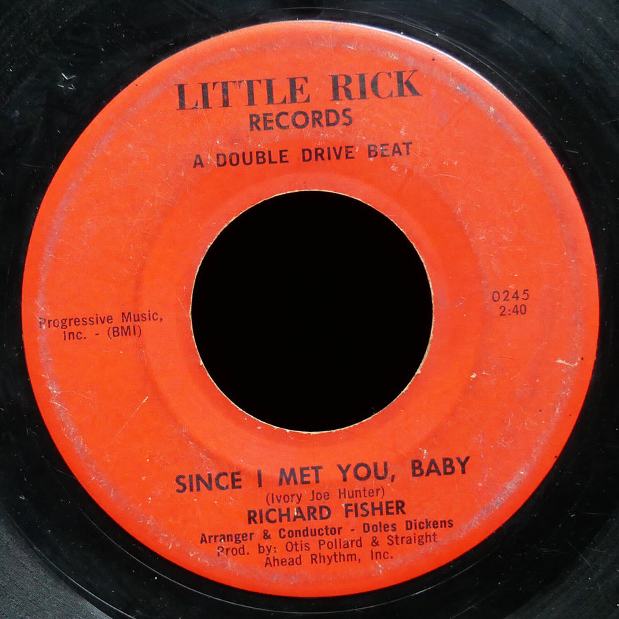 RICHARD FISHER Turn The Page / Since I Met You, Baby 45 LITTLE RICK RECORDS 0244