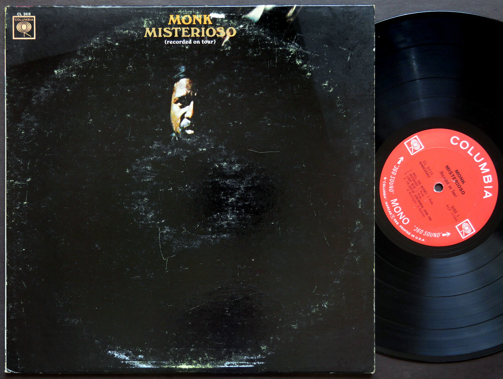 THELONIOUS MONK Misterioso LP COLUMBIA CL 2416 US 1965 2-EYE MONO Charlie Rouse