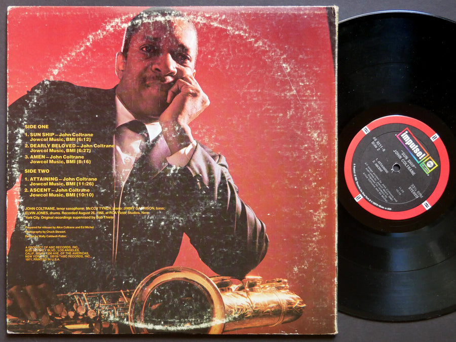 JOHN COLTRANE Sun Ship LP IMPULSE! AS-9211 US 1971 McCoy Tyner Elvin Jones
