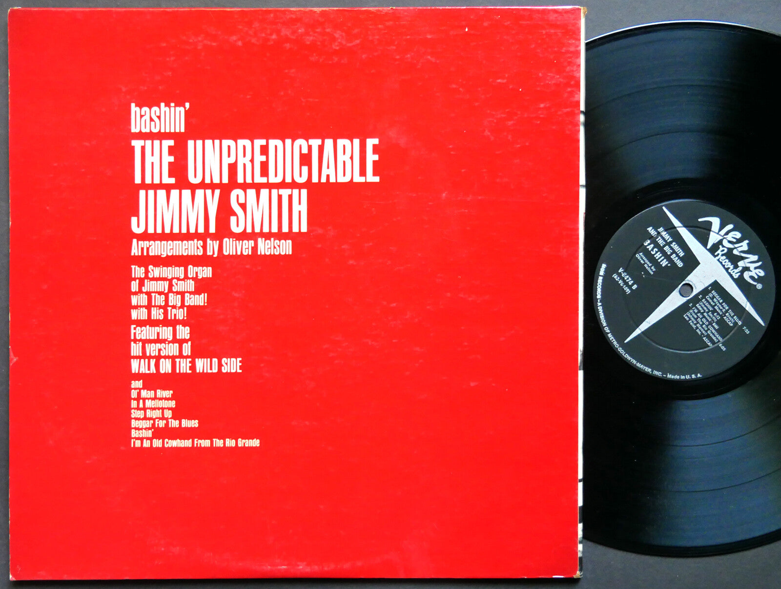 JIMMY SMITH Bashin' LP VERVE RECORDS V-8474 US 1962 RVG DG MONO JAZZ Phil Woods