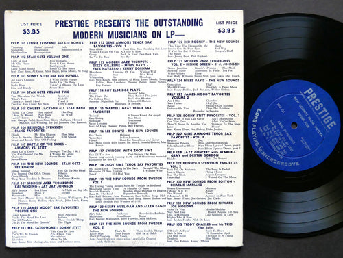ARNE DOMNERUS Clarinet Solos 10" LP PRESTIGE PRLP 134 US 1952 DG MONO