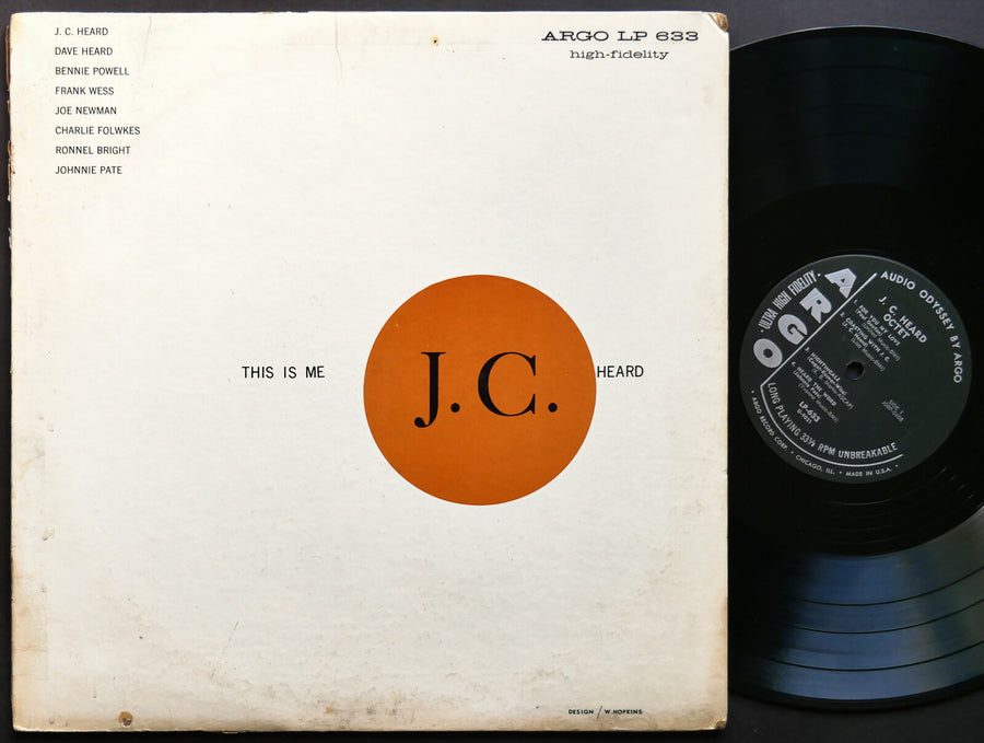 J. C. HEARD OCTET This is Me J.C. Heard LP ARGO RECORDS LP-633 MONO JAZZ