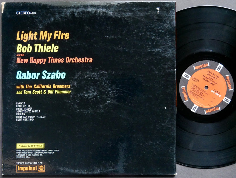 BOB THIELE GABOR SZABO Light My Fire LP IMPULSE! AS-9159 US 1967 RVG Tom Scott