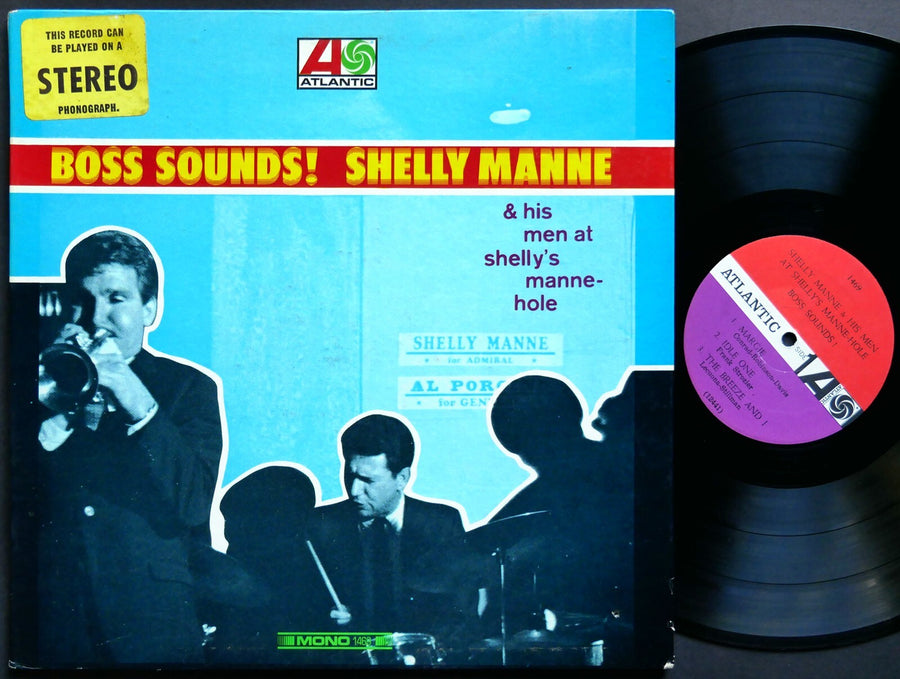 SHELLY MANNE & His Men Boss Sounds! LP ATLANTIC 1469 US 1966 MONO Russ Freeman