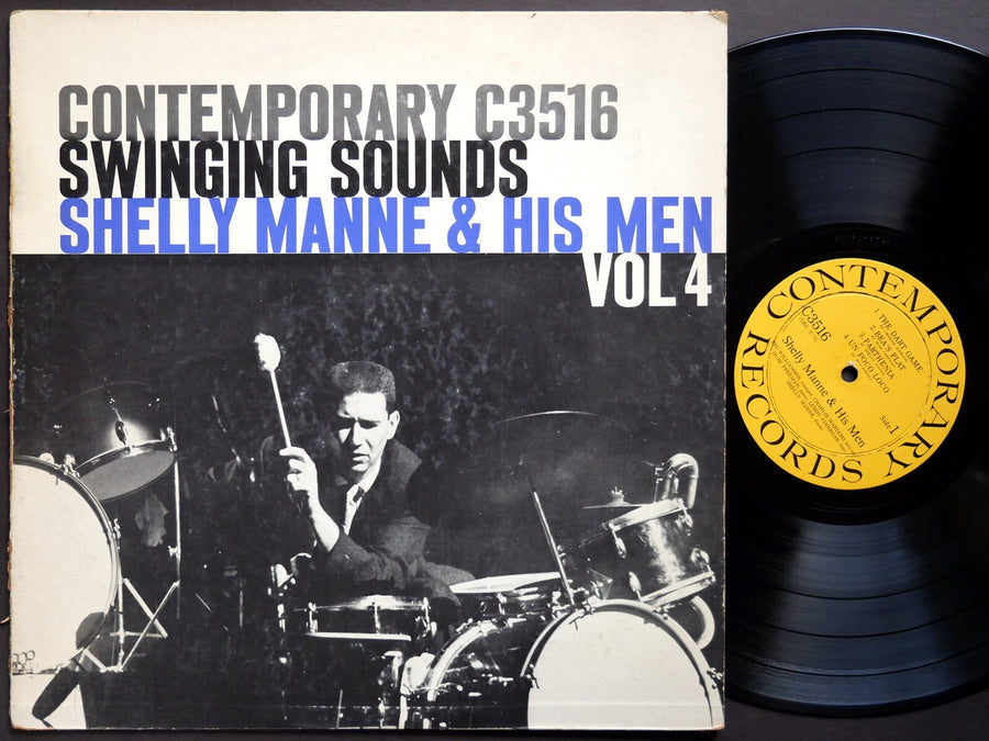 SHELLY MANNE & His Men 4 Swinging Sounds LP CONTEMPORARY C 3516 US 1956 DG MONO