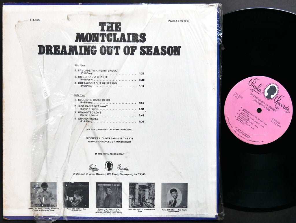 THE MONTCLAIRS Dreaming Out Of Season LP PAULA RECORDS LPS 2216 US '72 Funk Soul
