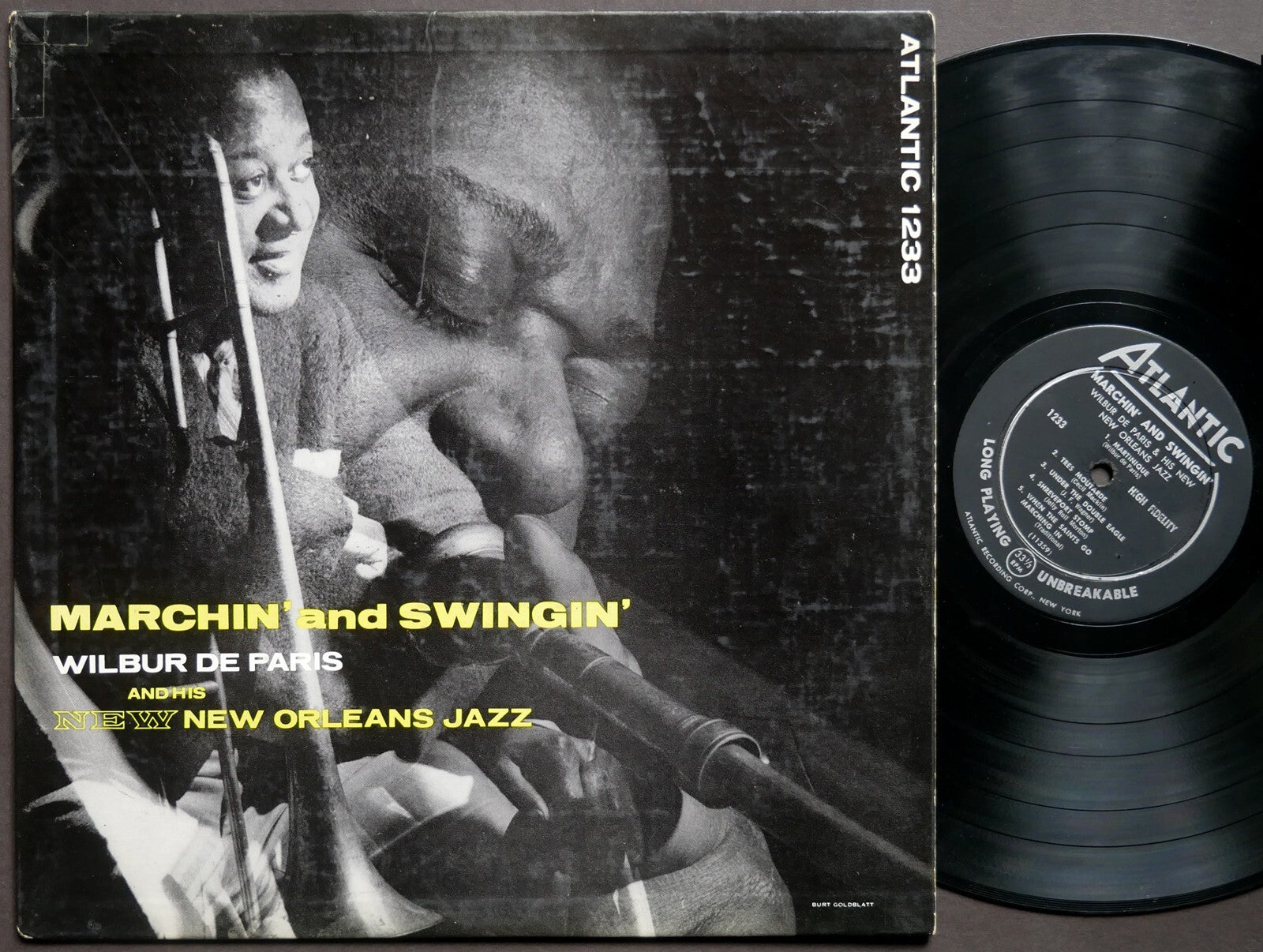WILBUR DE PARIS Marchin' And Swingin' LP ATLANTIC 1233 US 1956 JAZZ DG MONO