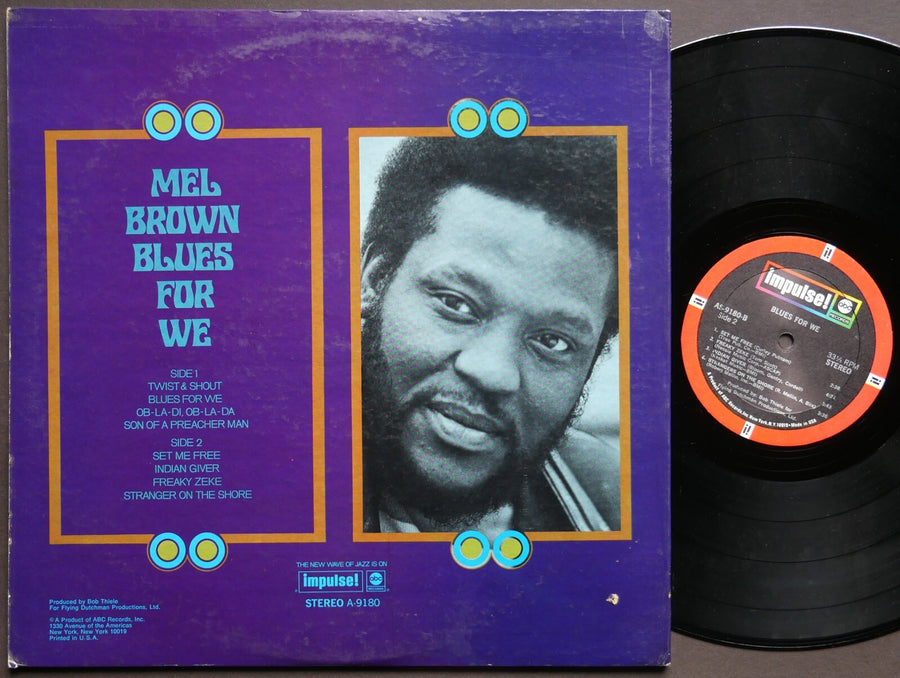 MEL BROWN Blues For We LP IMPULSE! A-9180 US 1969 Jazz Funk Soul Blues VG+