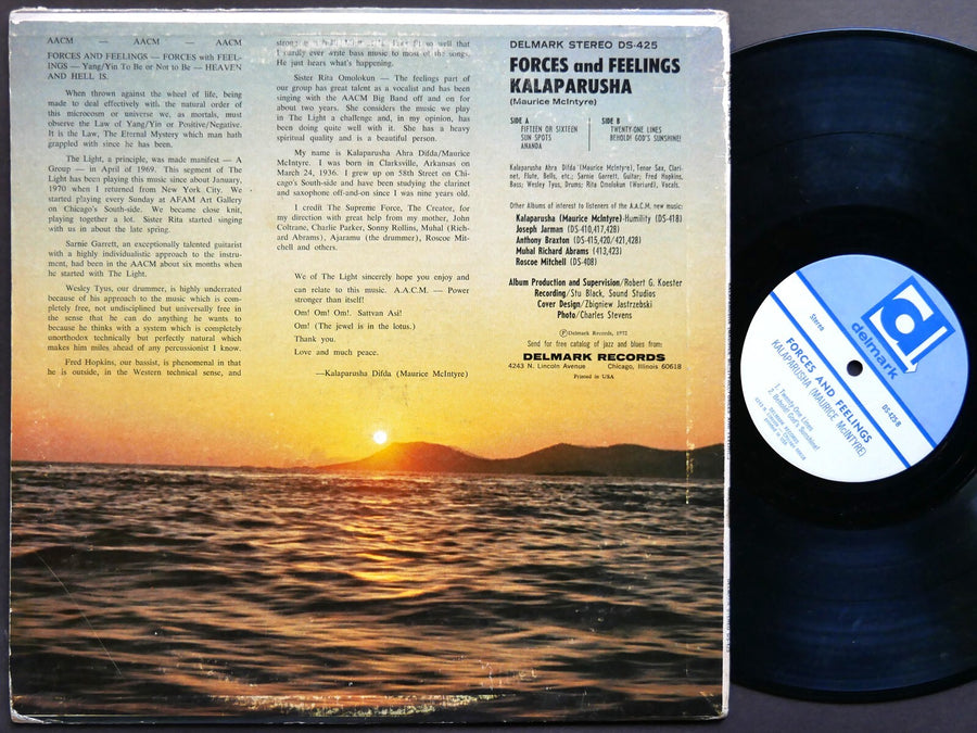 KALAPARUSHA MAURICE MCINTYRE Forces And Feelings LP DELMARK DS-425 US 1972 JAZZ