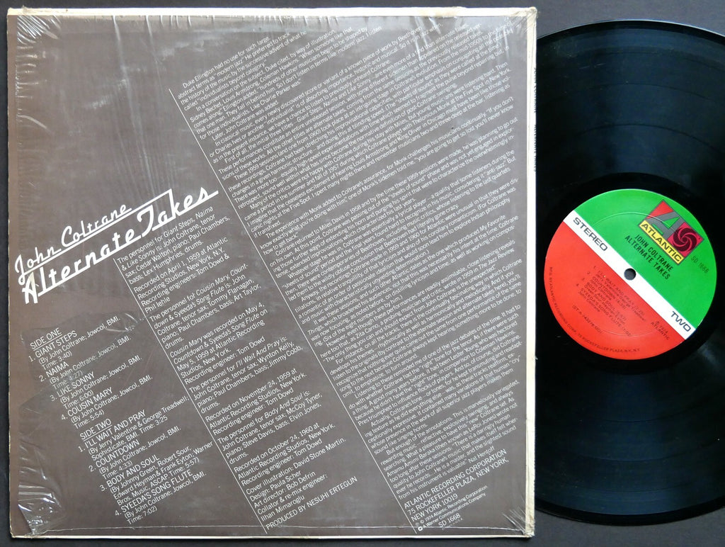 JOHN COLTRANE Alternate Takes LP ATLANTIC SD 1668 US '75 Elvin Jones McCoy Tyner