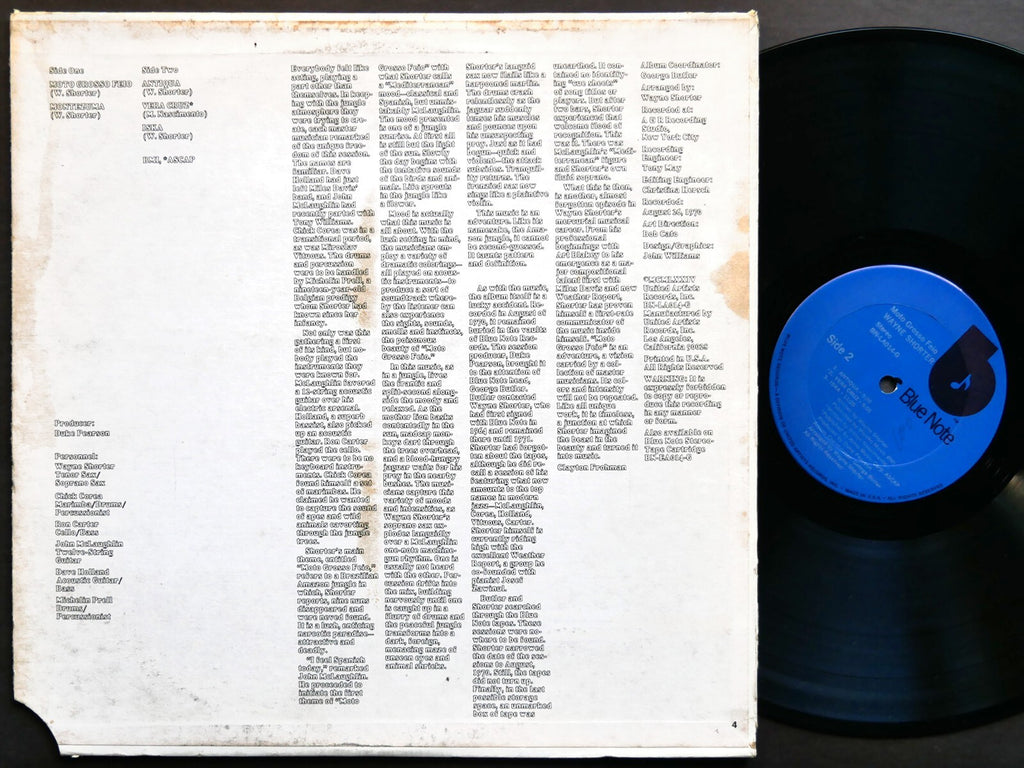 WAYNE SHORTER Moto Grosso Feio LP BLUE NOTE BN-LA014-G Chick Corea Ron Carter
