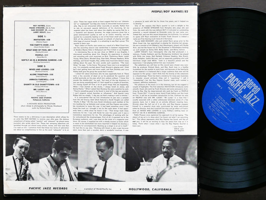ROY HAYNES People LP PACIFIC JAZZ RECORDS ST-82 US 1964 JAZZ Frank Strozier