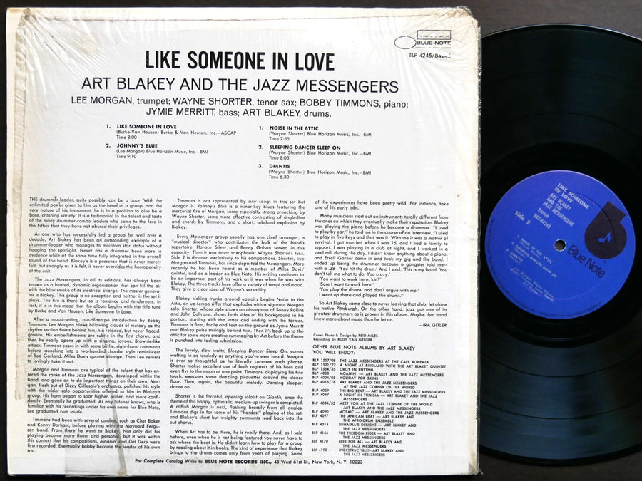 ART BLAKEY Like Someone In Love LP BLUE NOTE 84245 RVG Wayne Shorter Lee Morgan