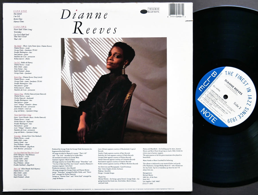 SIGNED by DIANNE REEVES Self Titled LP BLUE NOTE BLJ 46906 US 1987 JAZZ