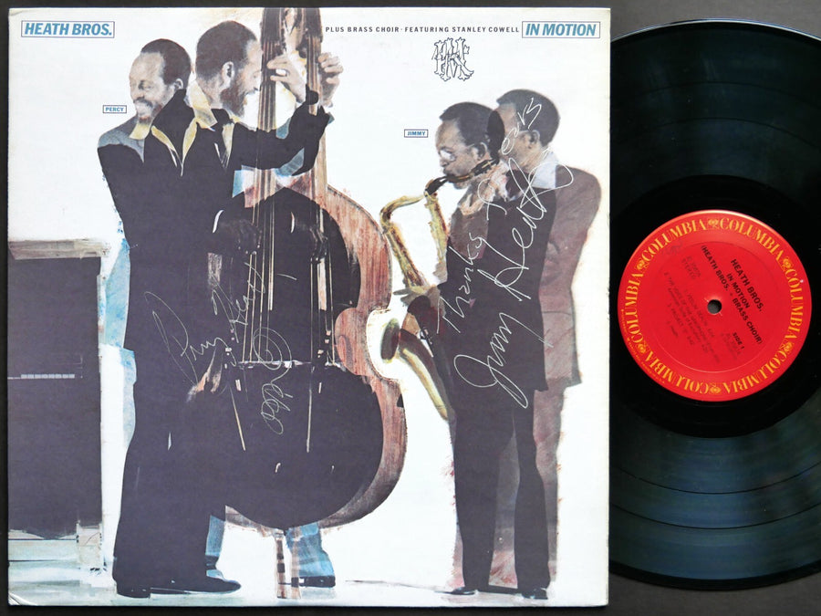 SIGNED by HEATH BROTHERS STANLEY COWELL In Motion LP COLUMBIA JC 35816 US 1979