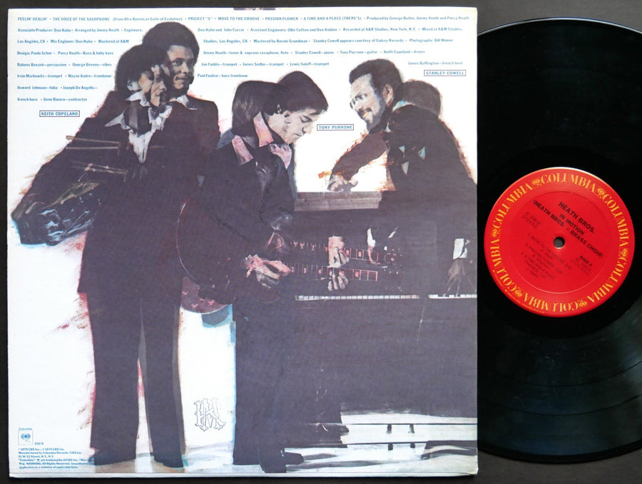 SIGNED by HEATH BROTHERS STANLEY COWELL In Motion LP COLUMBIA JC 35816 US 1979