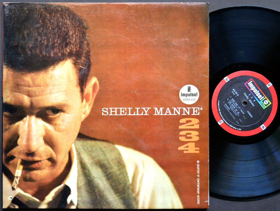 SHELLY MANNE 2-3-4 LP IMPULSE! AS-20 US 1969 RVG Coleman Hawkins Eddie Costa