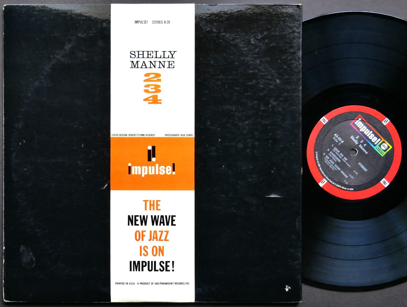 SHELLY MANNE 2-3-4 LP IMPULSE! AS-20 US 1969 RVG Coleman Hawkins Eddie Costa
