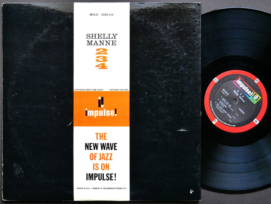 SHELLY MANNE 2-3-4 LP IMPULSE! AS-20 US 1969 RVG Coleman Hawkins Eddie Costa