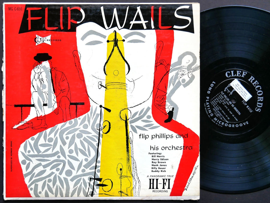 FLIP PHILLIPS Flip Wails LP CLEF MG C-691 US 1956 DG MONO DSM JAZZ Harry Edison