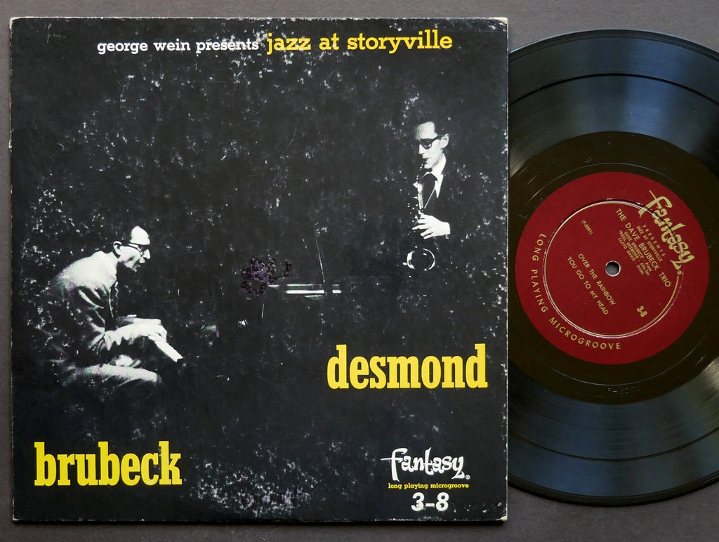 DAVE BRUBECK PAUL DESMOND Jazz At Storyville 10" LP FANTASY 3-8 US 1953 DG MONO