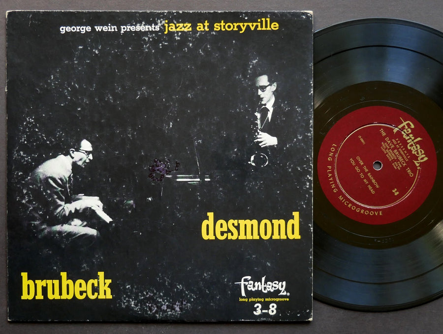 DAVE BRUBECK PAUL DESMOND Jazz At Storyville 10" LP FANTASY 3-8 US 1953 DG MONO