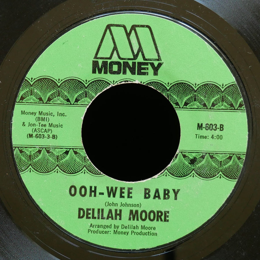 DELILAH MOORE Wrapped Up Tight / Ooh-Wee Baby 45 MONEY RECORDS M-603 US 1972