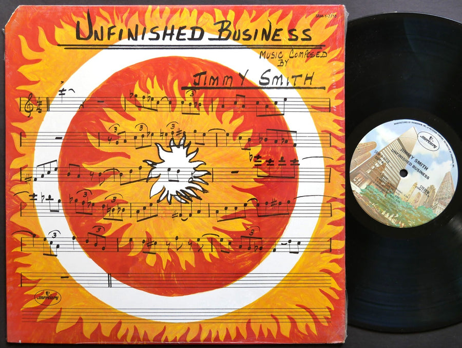 JIMMY SMITH Unfinished Business LP MERCURY SRM-1-3716 US 1978 JAZZ Ronnie Foster