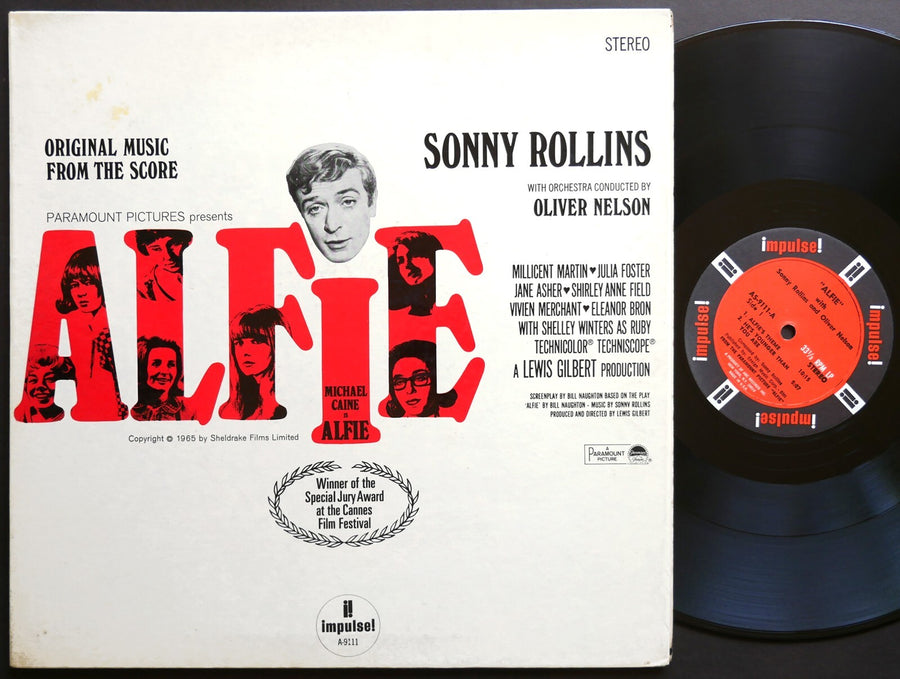 SONNY ROLLINS Alfie LP IMPULSE! AS-9111 US 1966 RVG Phil Woods Kenny Burrell