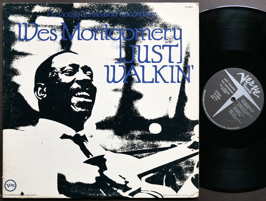 WES MONTGOMERY Just Walkin' LP VERVE RECORDS V6-8804 US 1971 JAZZ