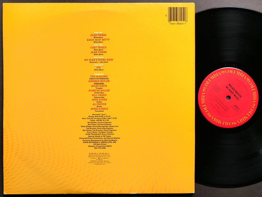 MILES DAVIS We Want Miles 2 x LP COLUMBIA C2 38005 US 1982 Jazz Marcus Miller