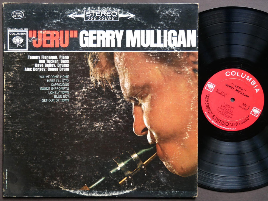 GERRY MULLIGAN Jeru LP COLUMBIA CS 8732 US 1963 2-EYE Tommy Flanagan Dave Bailey