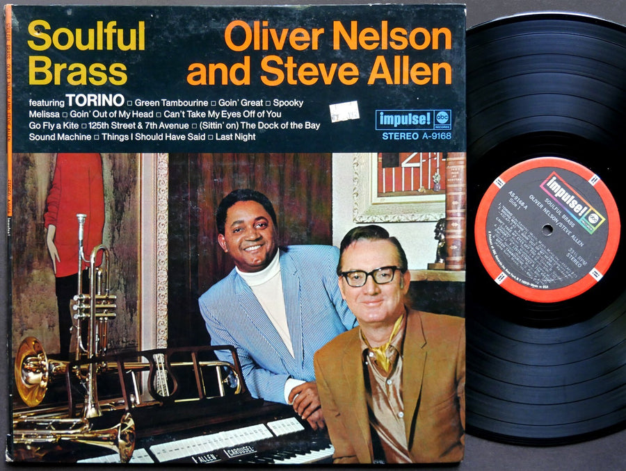 OLIVER NELSON STEVE ALLEN Soulful Brass LP IMPULSE! AS-9168 US '72 Barney Kessel