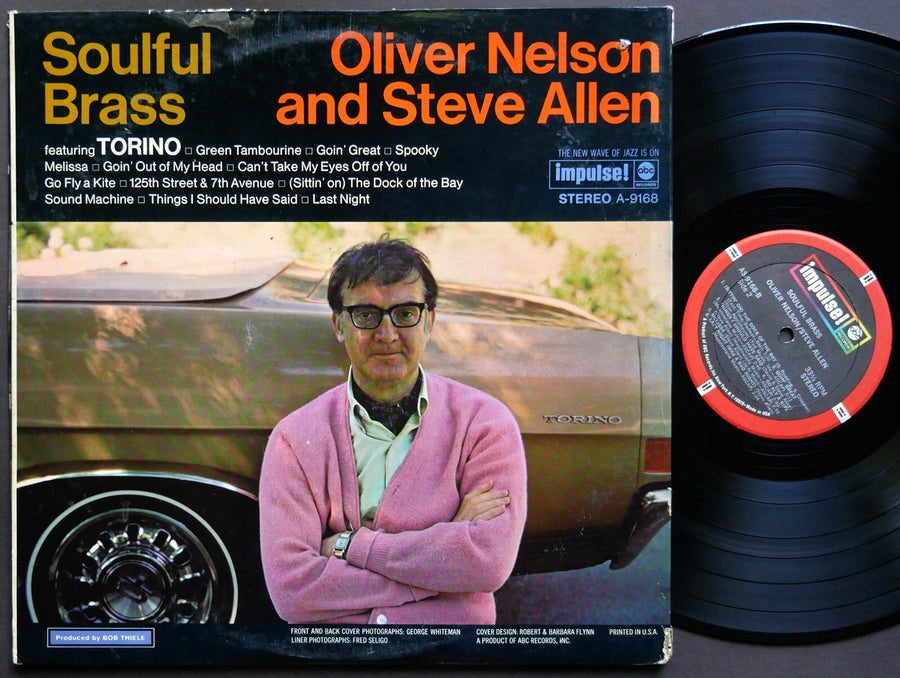 OLIVER NELSON STEVE ALLEN Soulful Brass LP IMPULSE! AS-9168 US '72 Barney Kessel
