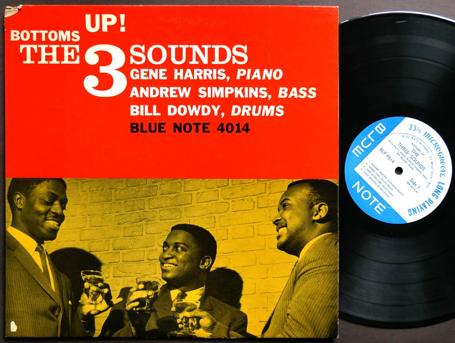 THREE 3 SOUNDS Bottoms Up! LP BLUE NOTE BLP 4014 US 1959 EAR DG MONO Gene Harris