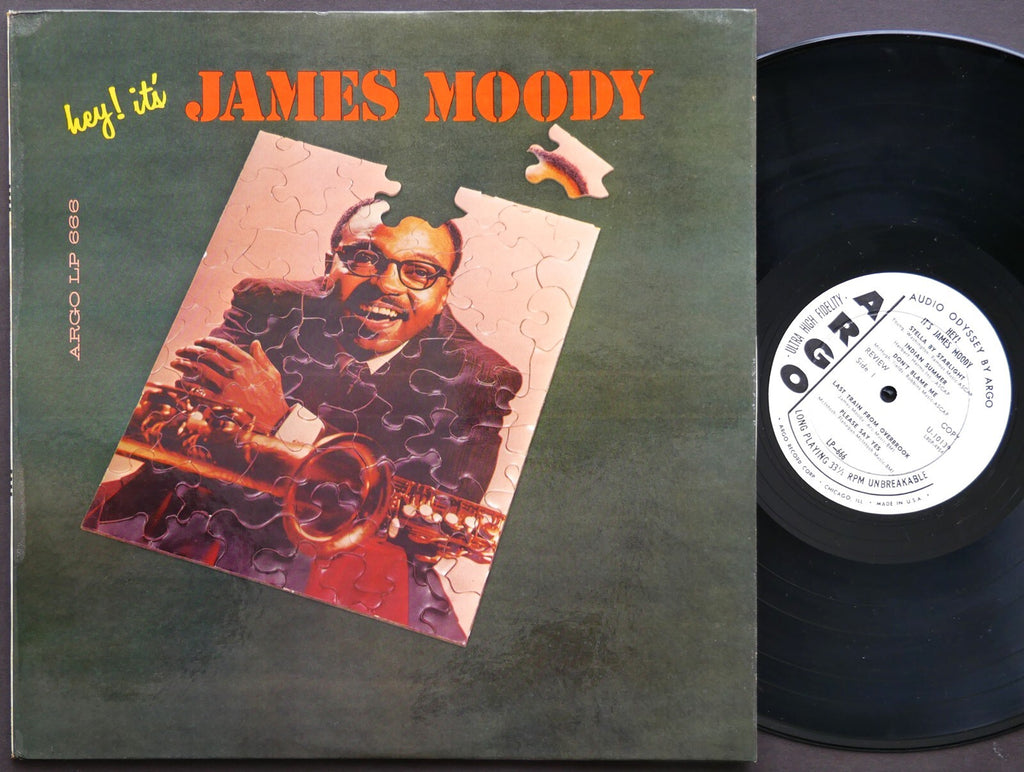 JAMES MOODY Hey! It's James Moody LP ARGO LP-666 US 1960 JAZZ DG MONO CLEAN