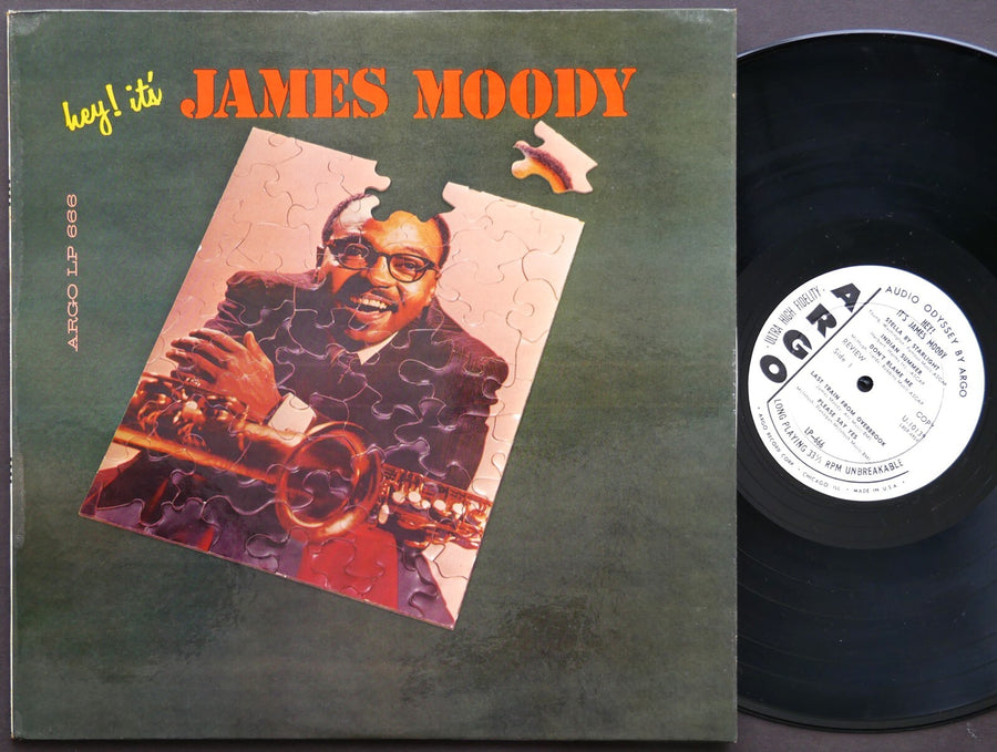 JAMES MOODY Hey! It's James Moody LP ARGO LP-666 US 1960 JAZZ DG MONO CLEAN