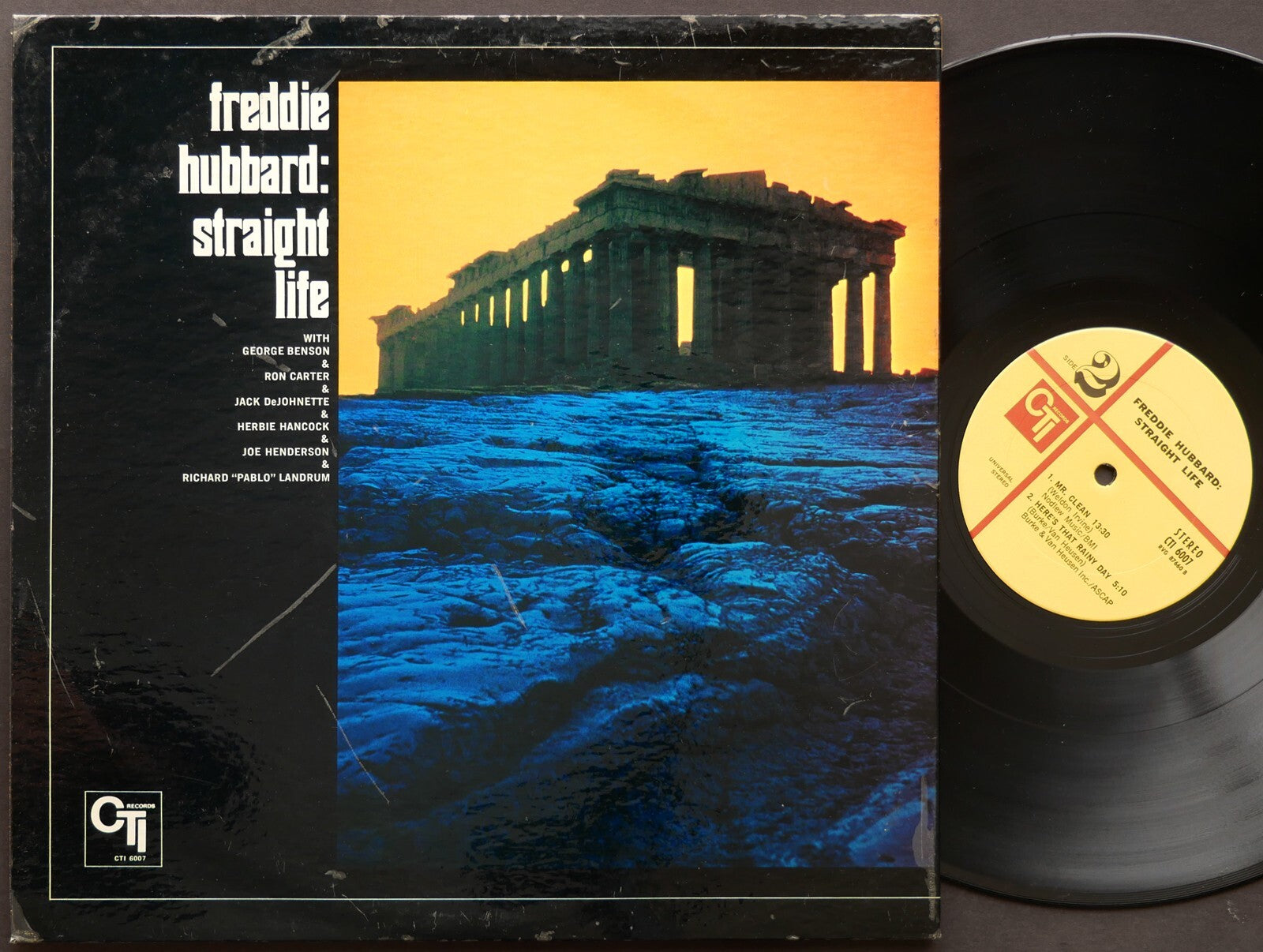 FREDDIE HUBBARD Straight Life LP CTI 6007 US 1970 Joe Henderson Herbie Hancock