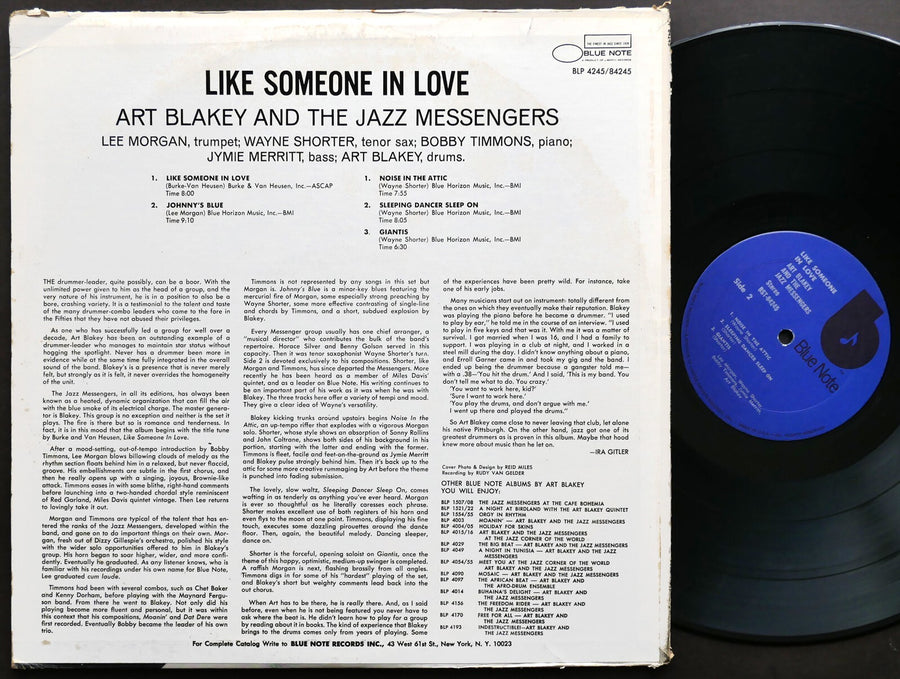 ART BLAKEY & The Jazz Messengers Like Someone In Love LP BLUE NOTE BST 84245 RVG