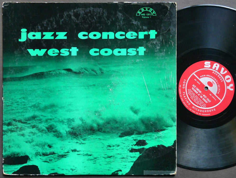 WARDELL GRAY DEXTER GORDON Jazz Concert West Coast Vol.1 LP SAVOY MG 12012 MONO