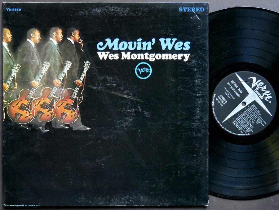 WES MONTGOMERY Movin' Wes LP VERVE V6-8610 US 1964 RVG DG MONO JAZZ Willie Bobo