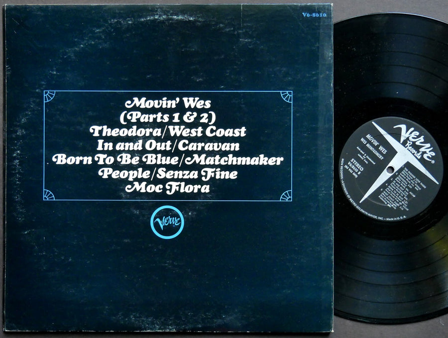 WES MONTGOMERY Movin' Wes LP VERVE V6-8610 US 1964 RVG DG MONO JAZZ Willie Bobo