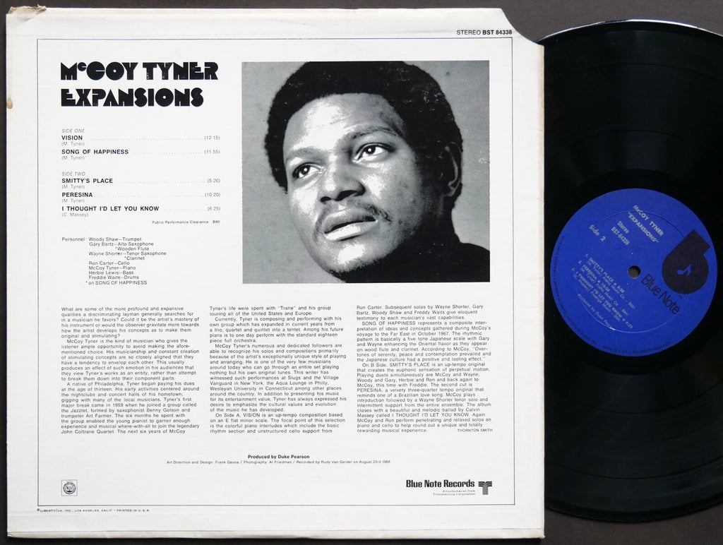 MCCOY TYNER Expansions LP BLUE NOTE 84338 Wayne Shorter Gary Bartz Woody Shaw