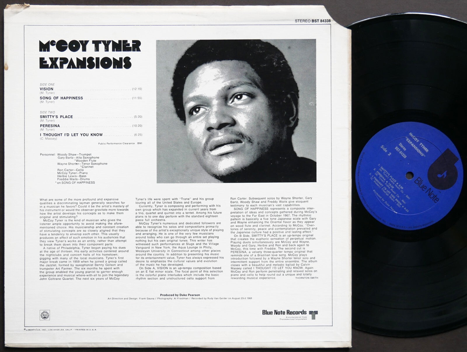MCCOY TYNER Expansions LP BLUE NOTE 84338 Wayne Shorter Gary Bartz Woody Shaw