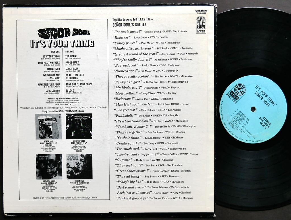 SENOR SOUL It's Your Thing LP DOUBLE SHOT RECORDS DSS-5005 US 1969 Soul Funk