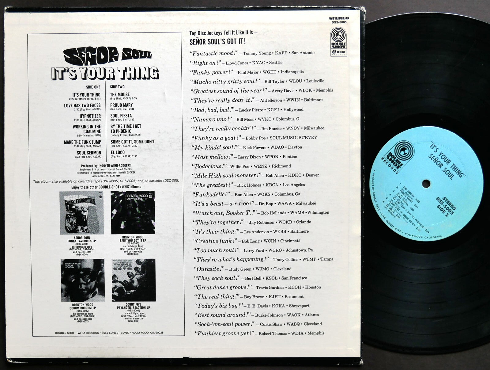 SENOR SOUL It's Your Thing LP DOUBLE SHOT RECORDS DSS-5005 US 1969 Soul Funk