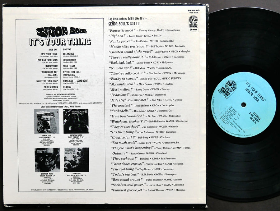 SENOR SOUL It's Your Thing LP DOUBLE SHOT RECORDS DSS-5005 US 1969 Soul Funk
