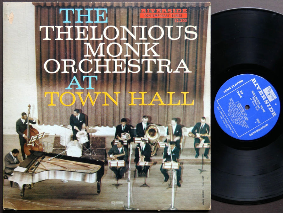 THELONIOUS MONK At Town Hall LP RIVERSIDE RLP 12-300 US 1962 MONO Donald Byrd