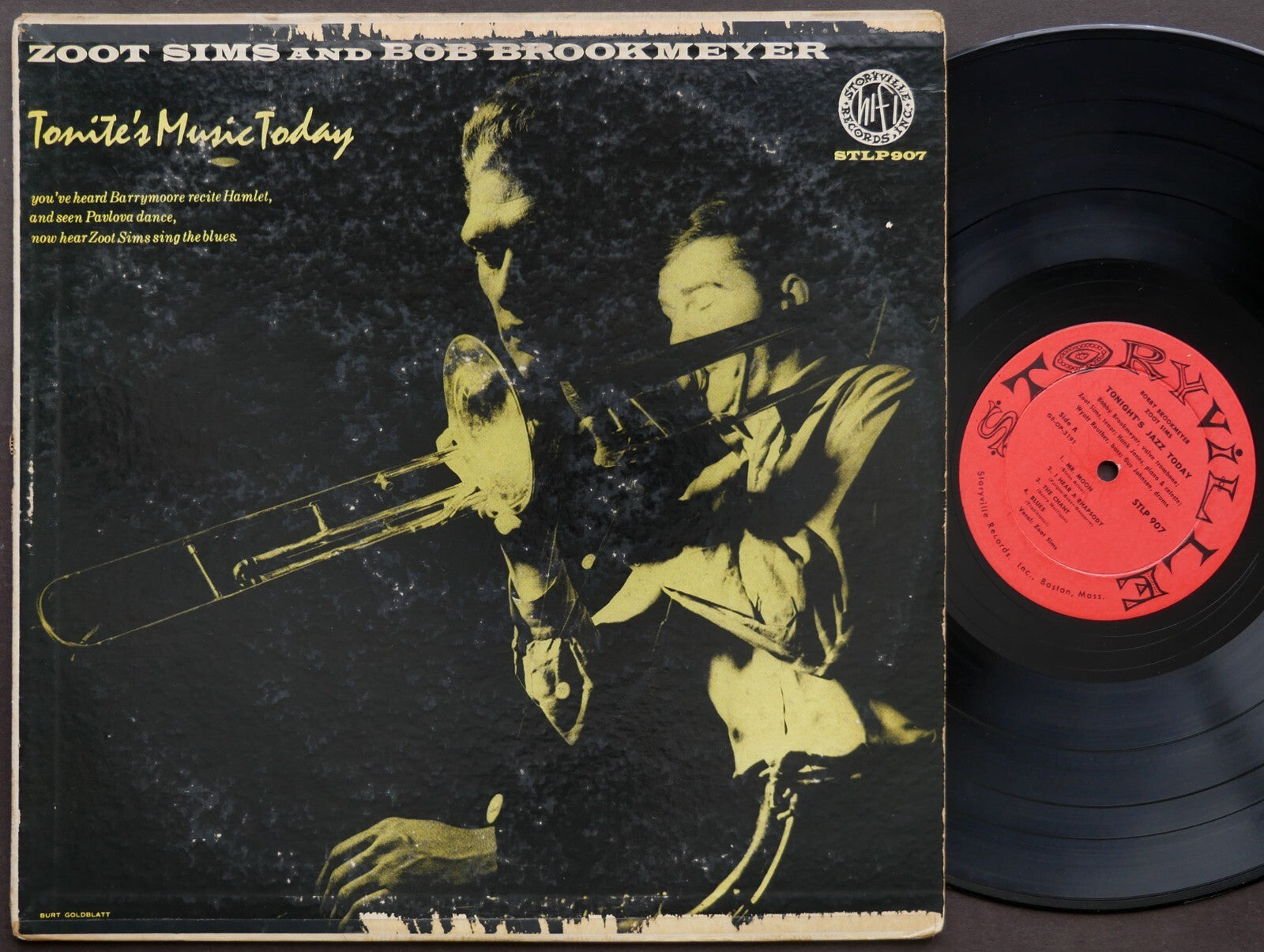 ZOOT SIMS & BOBBY BROOKMEYER Tonite's Music Today LP STORYVILLE STLP 907 US 1956
