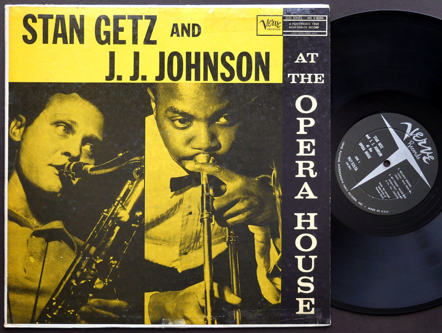 TAN GETZ J.J. JOHNSON At The Opera House LP VERVE RECORDS MG V-8265 DG MONO